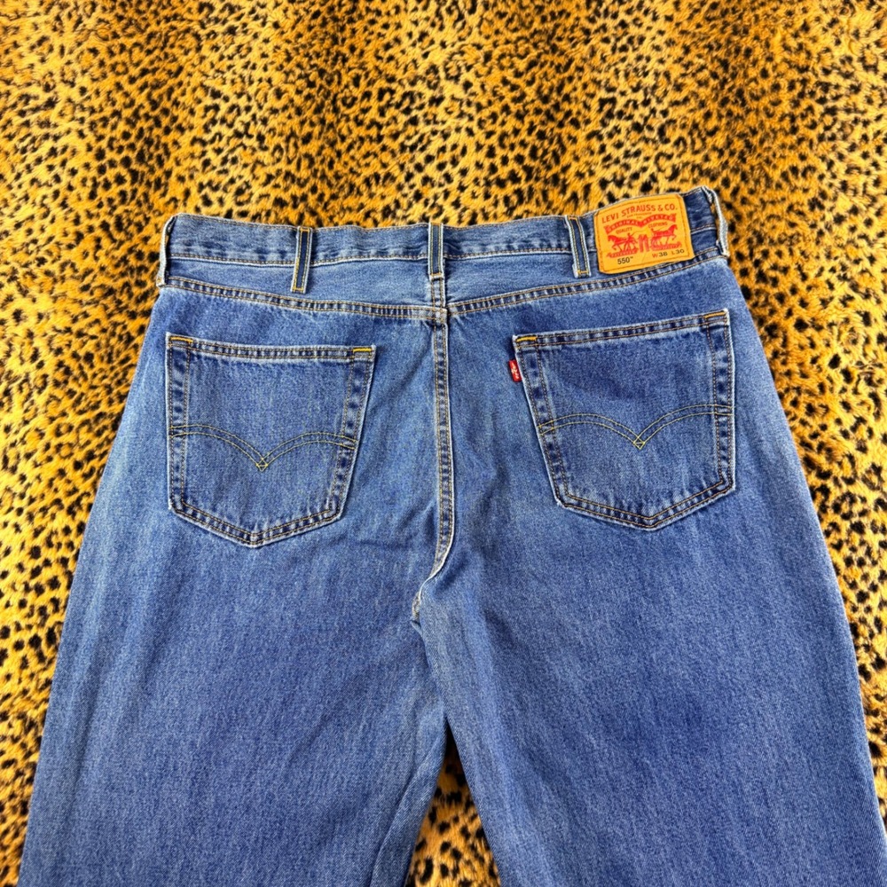 Levis 550 Relaxed Fit Jeans Mens 38x30 Blue Denim 2000s 00550-4891 Mexico